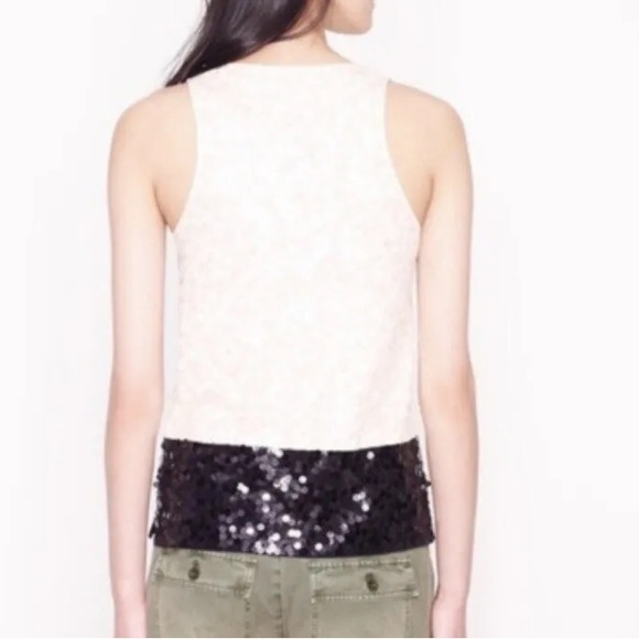 J. Crew Colorblock Sequin Cami Tank, XL, Black & White - Picture 12 of 12